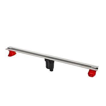 Желоб водосток SUPER Slim 1200, хром глянец, S-сифон D50/105 H50 вертикальный, BERGES