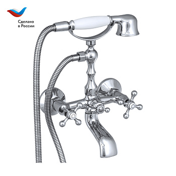 Смеситель для ванны СЛАВЕН Коттедж СЛ-ДВ-А30 хром