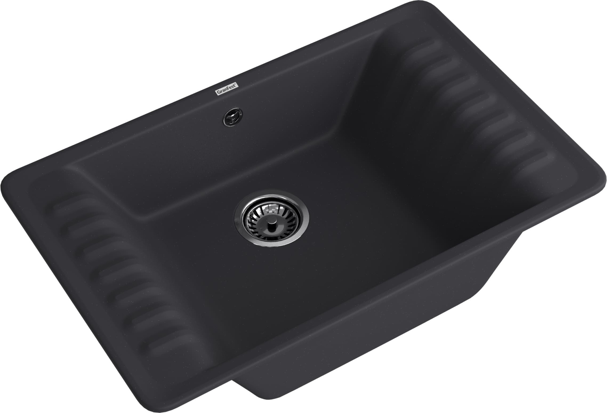 GranFest QUARZ (GF-ZW71) Мойка для кухни 760*480мм (черный)