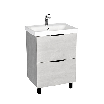 Тумба под раковину VIANT БЕРЛИН 60 напольная цемент (VBER60MDC-T2Y)