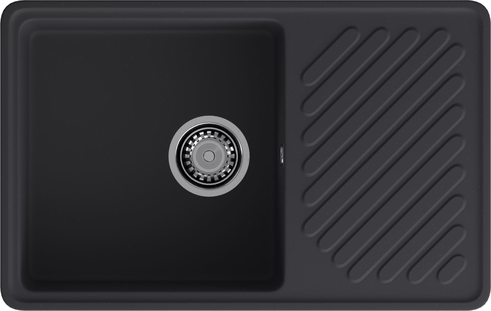 GranFest QUARZ (GF-ZL52) Мойка для кухни 760*480мм (черный)