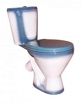 ЭЛЕГАНТ Унитаз-компакт косой вып., нижн. подвод, с арм. и сид. "Уклад", крепл., зеленый ROSA