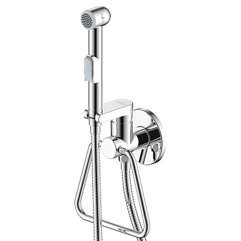 X25 Смеситель для биде, гигиен.душ с полотенцедержателем на стену (к/25), р/ОД, хром, ROS, X25-55