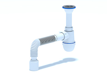 ANI Сифон для раковины 1 1/2"*40 c гибкой трубой 40*50, ANI PLAST