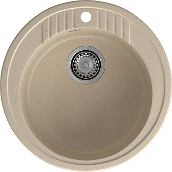 GRANFEST Мойка композит RONDO GF-R--520   D=520 мм, кашемир
