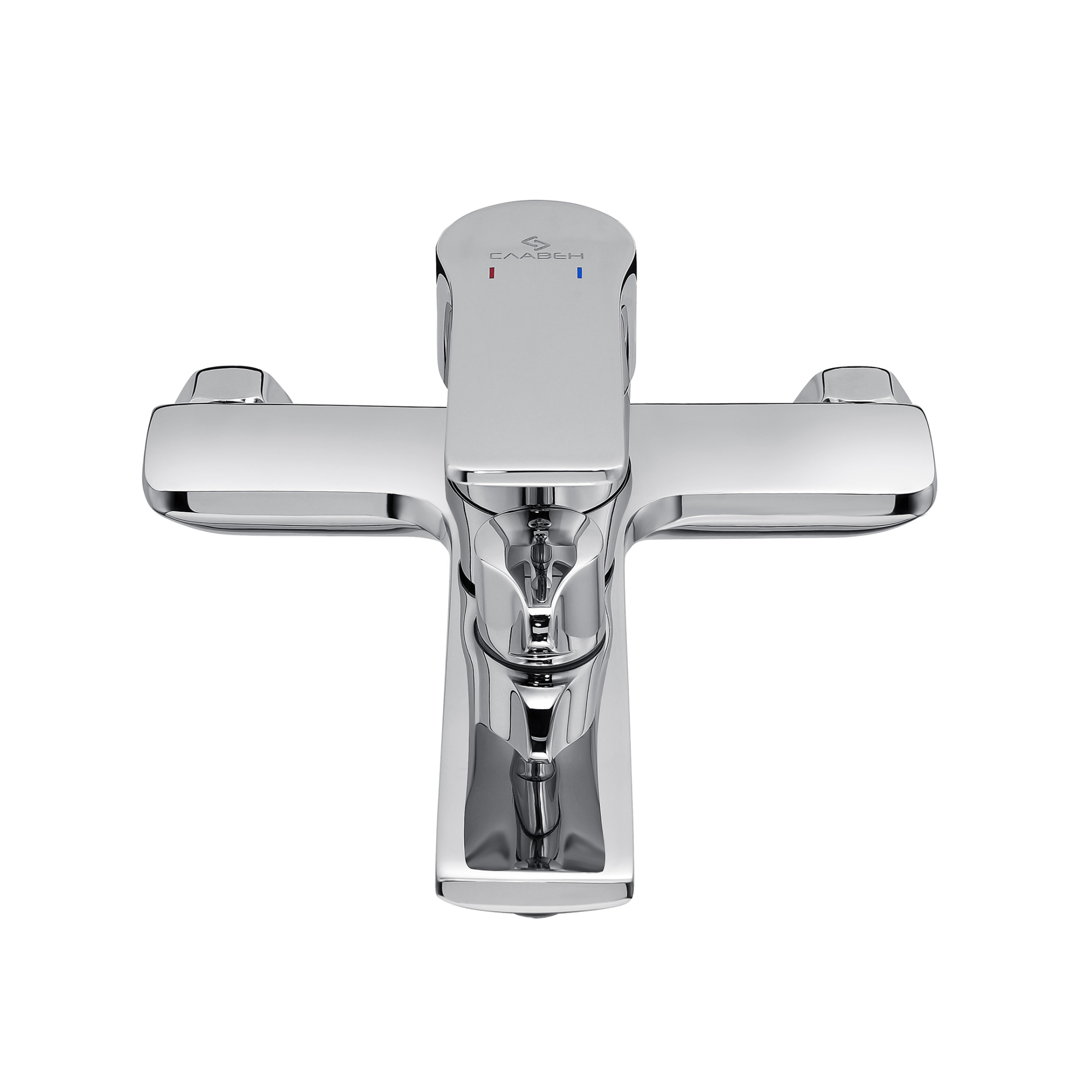 Смеситель для ванны СЛАВЕН Коттедж СЛ-ОД-Н33 с коротким литым изливом, хром