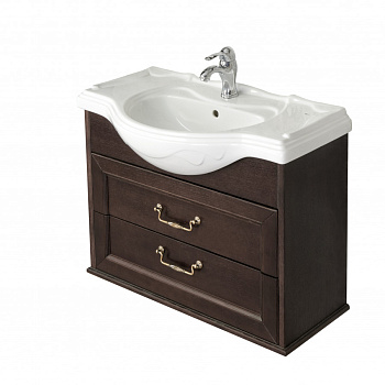 AMERICA EVOLUTION W Тумба под раковину AMERICA 105, дуб темный, ROCA