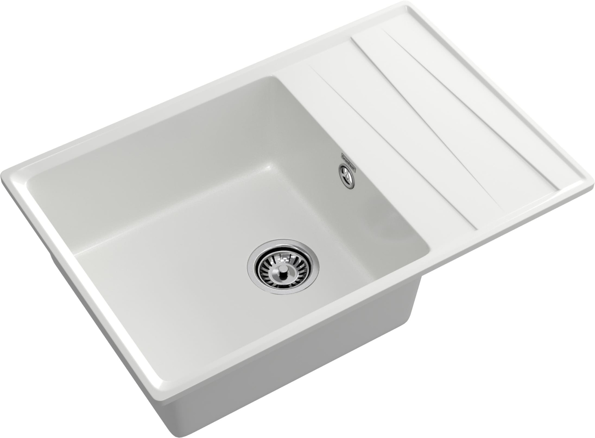 GRANFEST Мойка композит LEVEL, GF-LV-760L, чаш+кр 760*500, иней