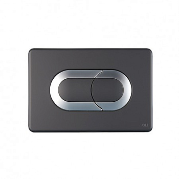 640097 Панель пневм. двойная SALINA, пластик, черный, хром глянцевый, OLI