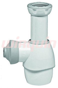 TOUT-EN-1 Сифон универсальный для раковины и мойки, push-fit выход от 32 до 43мм, WIRQUIN