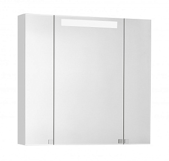 Зеркальный шкаф МАДРИД 80 М со светильником.