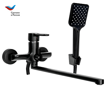 Смеситель для ванны СЛАВЕН Город СЛ-ОД-Т3Ч черный
