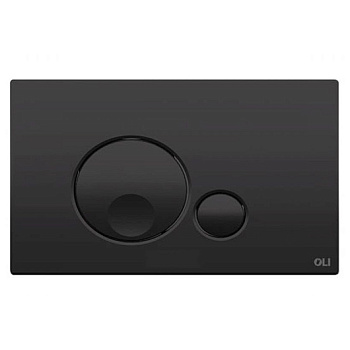 152952 Панель механ. двойная Globe, пластик, черный Soft touch,  OLI