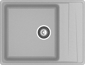 GRANFEST Мойка композит LEVEL, GF-LV-660L, чаш+кр 660*500, серый