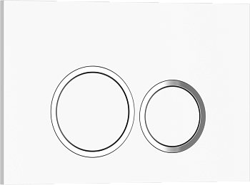 Кнопка смыва IBERICA BLANCA ESTI-O ABS-пластик, белый глянцевый (IB.B082.001.000)